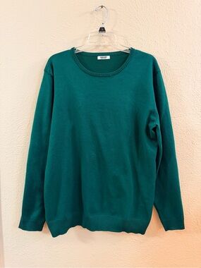 Coofandy forest green crew sweater